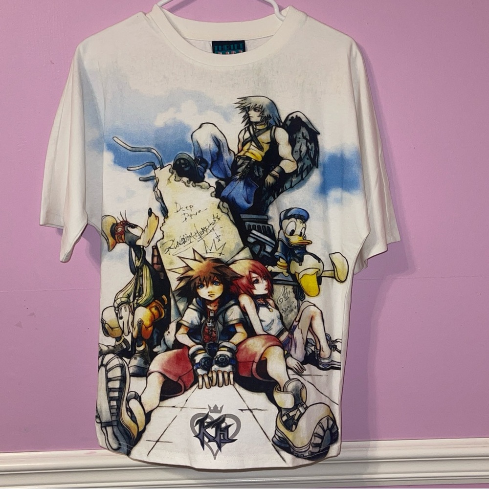 kingdom hearts disney anime thr1ft l1f3 ps2 streetwear shirt top PlayStation